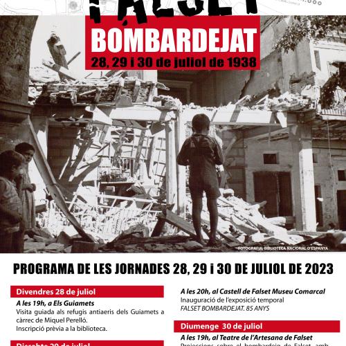 Falset bombardeljat: visita guiada