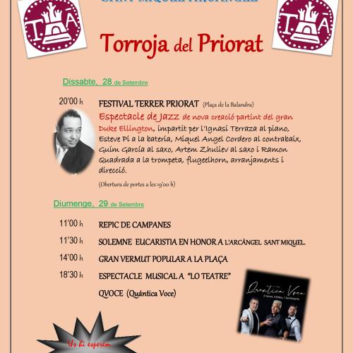 Festa Sant Miquel Arcàngel a Torrojoa del Priorat
