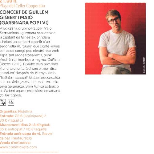 Concert Guillem Gisbert + Maio