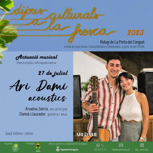 Concert d'AriDami Acoustics (Dijous Culturals a la Fresca)