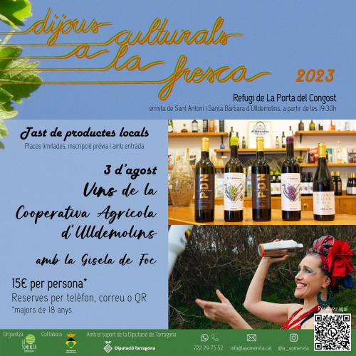 Tast de vins d'Ulldemolins i dansa amb Gisela de Foc