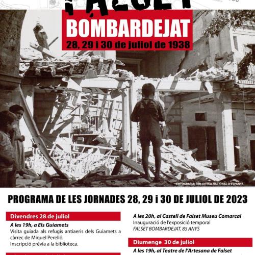 Falset bombardejat: projeccions sobre el bombardeig de Falset 