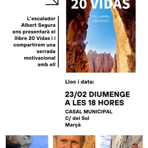 Presentació del llibre "20 Vidas"