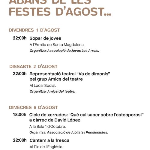 FESTES D'AGOST D'ULLDEMOLINS
