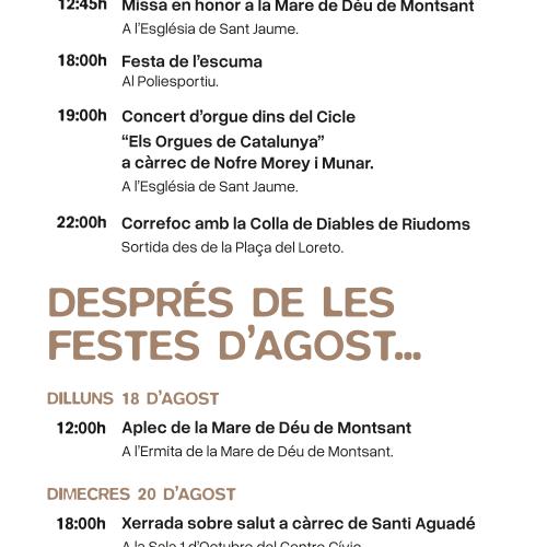 FESTES D'AGOST D'ULLDEMOLINS