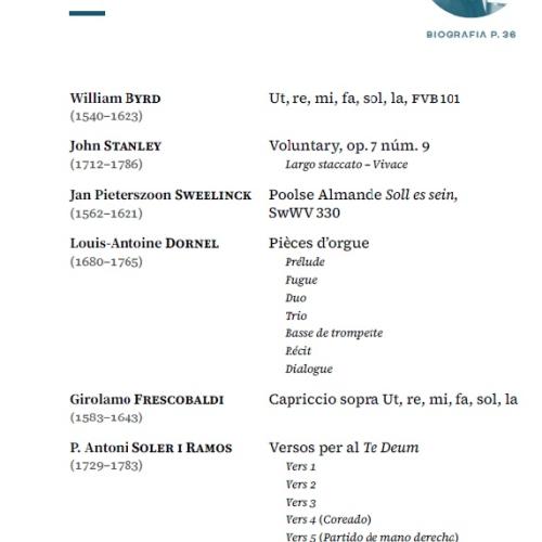 Concert d'orgue (46a ed. del cicle "Els orgues de Catalunya")