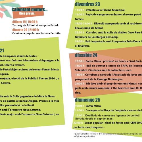 FESTA MAJOR DEL MASROIG 2024