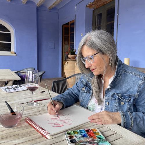 LETTERING, AQUAREL·LA I CREATIVITAT amb vi