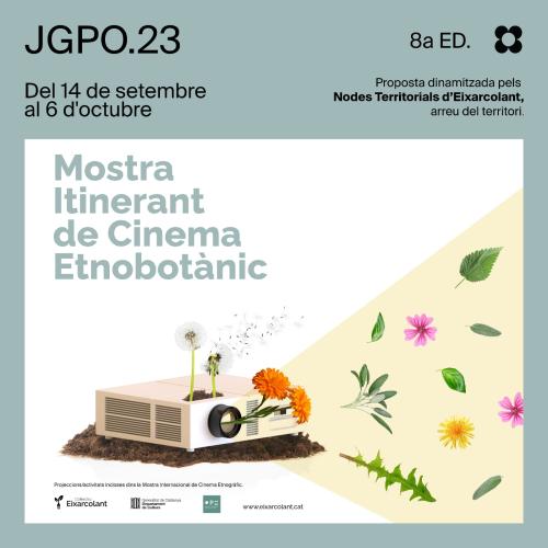 Projecció de "Recol·lectors" en el marc de la Mostra Itinerant de Cinema Etnobotànic (Col·lectiu Eixarcolant)