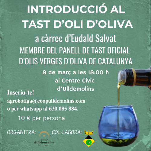 INTRODUCCIÓ AL TAST D'OLI D'OLIVA