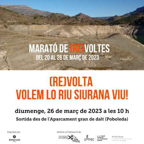 Marató de (Re)voltes: Volem lo riu Siurana viu!