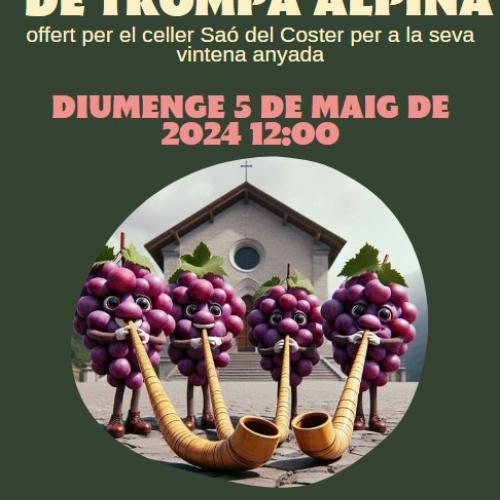 Concert de un quartet de trompas alpinas proposat per Sao del Coster