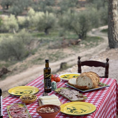 Esmorzar de pagès entre oliveres + visita al molí i tast d'olis