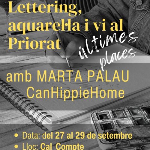 LETTERING, AQUAREL·LA I CREATIVITAT amb vi