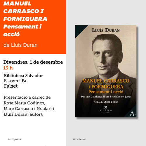 Presentació del llibre Carrasco i Formiguera 