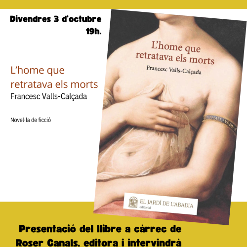 Presentació del llibre L'home que retratava els morts de Francesc Valls Calçada