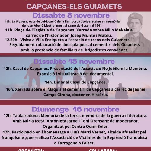 XXI Jornades de No Jubilem La Memòria