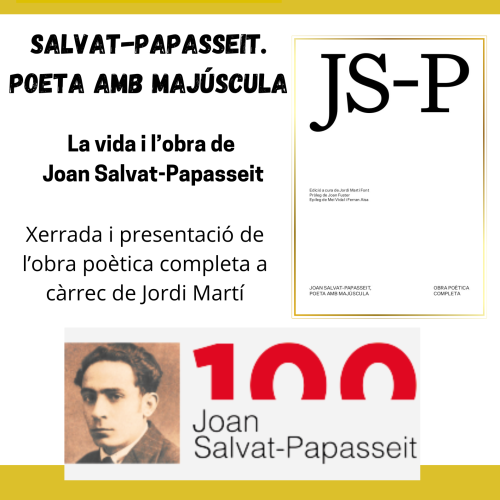 Xerrada Conferència: Salvat-Papasseit. Poeta amb majúscula 