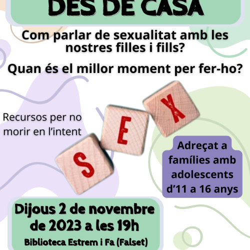 Xerrada: educació sexual des de casa